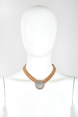 Recess Designer Consignment Vintage Les Bernard Greek Coin Chain Collar Pericles nepikahe Los Angeles Recycled Resale