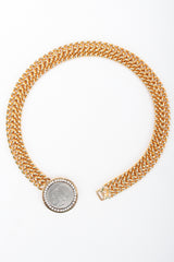 Recess Designer Consignment Vintage Les Bernard Greek Coin Chain Collar Pericles nepikahe Los Angeles Recycled Resale