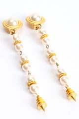Vintage Leslie Block Pearl Spike Drop Earrings at Recess Los Angeles