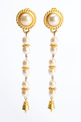 Vintage Leslie Block Pearl Spike Drop Earrings at Recess Los Angeles