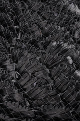 Recess Los Angeles Designer Consignment Vintage Leslie James Netted Raffia Straw Conical Pixie Kiss Hat