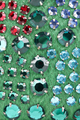 Recess Los Angeles Vintage Leslie James Rhinestone Pillbox Hat Millinery Jackie O