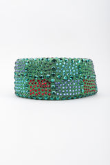 Recess Los Angeles Vintage Leslie James Rhinestone Pillbox Hat Millinery Jackie O