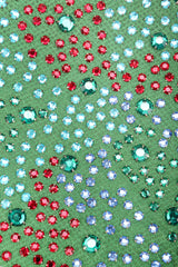 Recess Los Angeles Vintage Leslie James Rhinestone Pillbox Hat Millinery Jackie O