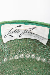 Recess Los Angeles Vintage Leslie James Rhinestone Pillbox Hat Millinery Jackie O