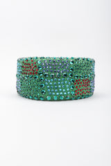 Recess Los Angeles Vintage Leslie James Rhinestone Pillbox Hat Millinery Jackie O