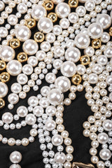 Recess Los Angeles Vintage Complice Off-The-Shoulder Pearl Explosion Stretch Tee Top