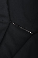 Vintage Lida Baday Crepe Chained Plunge Gown chain detail at Recess Los Angeles