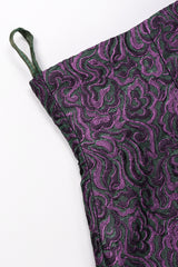 Recess Los Angeles Vintage Lilian Fell Metallic Lamé Paisley Peplum Jacket & Skirt Set