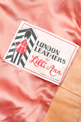 Recess Los Angeles Vintage London Leathers by Lilli Ann Faux Cheetah Fur Wrap Coat