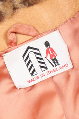 Recess Los Angeles Vintage London Leathers by Lilli Ann Faux Cheetah Fur Wrap Coat