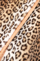 Recess Los Angeles Vintage London Leathers by Lilli Ann Faux Cheetah Fur Wrap Coat