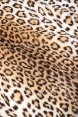 Recess Los Angeles Vintage London Leathers by Lilli Ann Faux Cheetah Fur Wrap Coat