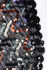Vintage Lilli Diamond Swirl Sequin Sheer Jacket sequin/fabric clsoe @ Recess LA