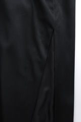 Vintage Lilli Diamond Fringe Drape Halter Dress back vent @ Recess LA