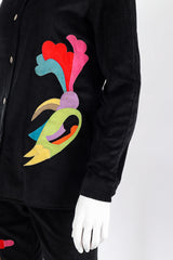 jacket and pant set by Lillie Rubin toucan @recessla