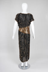 Recess Los Angeles Vintage Lillie Rubin Beaded Kimono Sleeve Gown