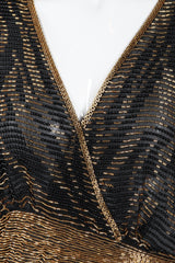 Recess Los Angeles Vintage Lillie Rubin Beaded Drop Waist Gown