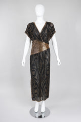 Recess Los Angeles Vintage Lillie Rubin Beaded Kimono Sleeve Gown