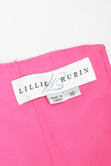 Recess Los Angeles Vintage Lillie Rubin Ombré Pleated Convertible Chiffon Bustier Top