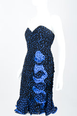 Vintage Lillie Rubin Cocktail Dress on Mannequin Angled at Recess