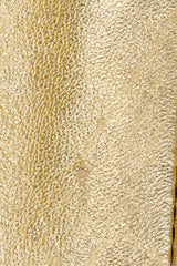 Vintage Lillie Rubin Gold Leather Lamé Skirt scrape on back 2