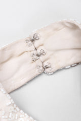 Recess Los Angeles Vintage Lillie Rubin Old Hollywood Beaded Halter Column Sheath Gown