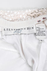 Recess Los Angeles Vintage Lillie Rubin Old Hollywood Beaded Halter Column Sheath Gown