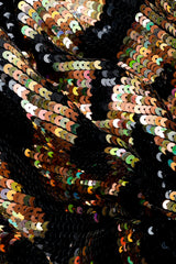 Vintage Riazee for Lillie Rubin Holographic Sequin Animal Sheath fabric