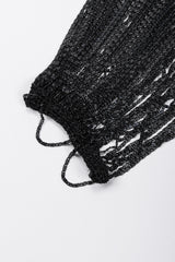 Recess Los Angeles Vintage Loris Azzaro Metallic Draped Chain Knit Top