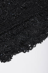 Recess Los Angeles Vintage Loris Azzaro Metallic Draped Chain Knit Top