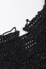 Recess Los Angeles Vintage Loris Azzaro Metallic Draped Chain Knit Top