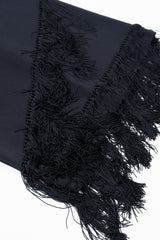 Vintage Loris Azzaro Asymmetrical Fringe Hem Dress, fringe detail at Recess