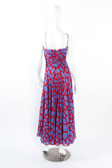 Vintage Louis Féraud Cloud Print Soirée Dress on mannequin back @ Recess LA