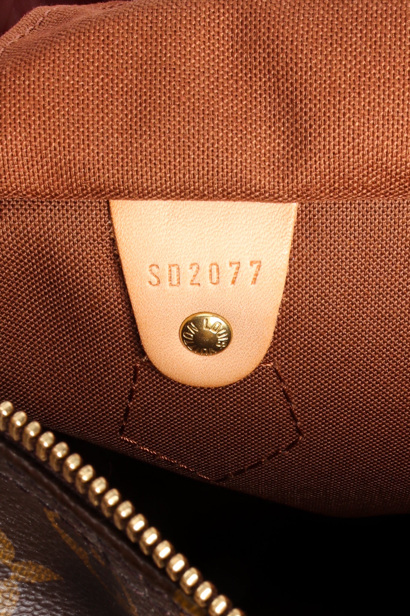 Louis Vuitton Classic Monogram Speedy 30 Bag date stamp at Recess Los Angeles