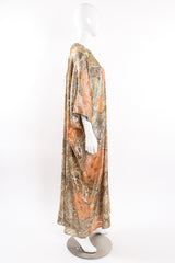 Vintage Lucie Ann Metallic Brocade Lamé Caftan on Mannequin side at Recess Los Angeles