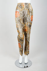 Vintage Lucie Ann Metallic Lamé Pant Set on Mannequin Front at Recess Los Angeles