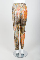 Vintage Lucie Ann Metallic Lamé Pant Set on Mannequin Back at Recess Los Angeles
