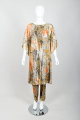 Vintage Lucie Ann Metallic Sputnik Tunic & Pant Set on Mannequin Front at Recess Los Angeles
