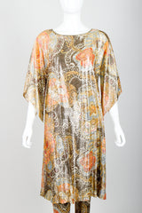 Vintage Lucie Ann Metallic Sputnik Tunic & Pant Set on Mannequin Front Crop at Recess Los Angeles
