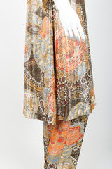 Vintage Lucie Ann Metallic Lamé Tunic & Pant Set on Mannequin Side Crop at Recess Los Angeles