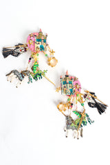 Vintage Lunch At The Ritz Fantasy Castle Tintagel Earrings at Recess LA