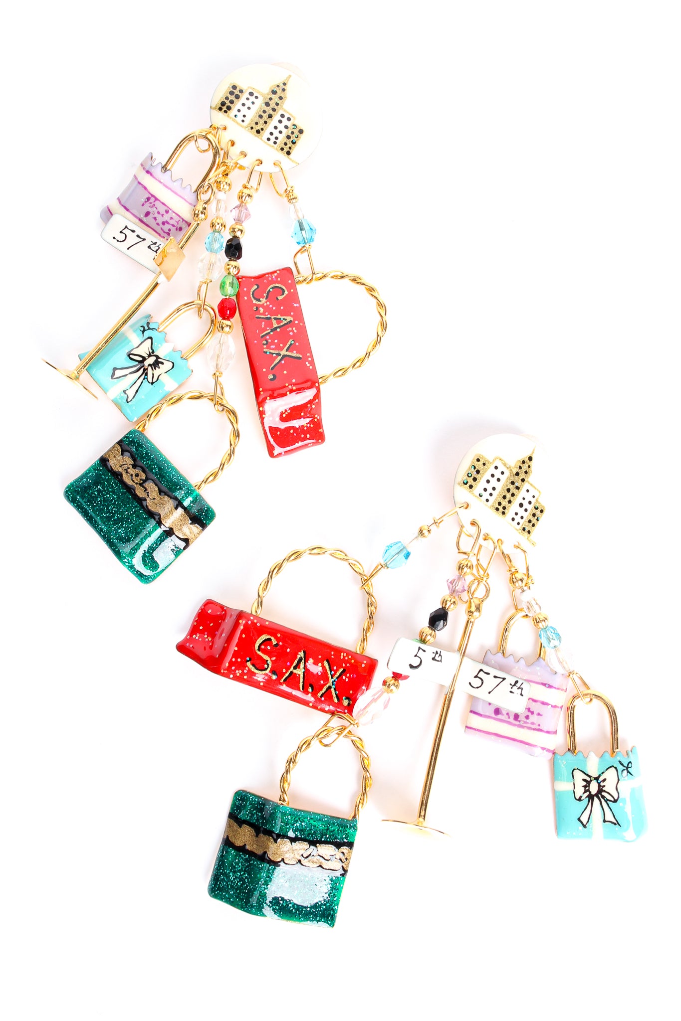 Vintage Lunch At The Ritz Fifth Avenue NYC Shopping Earrings at Recess Los Angeles