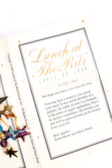 Vintage Lunch At The Ritz Milky Way Earrings menu Esme Hecht Alexis Watts at Recess Los Angeles