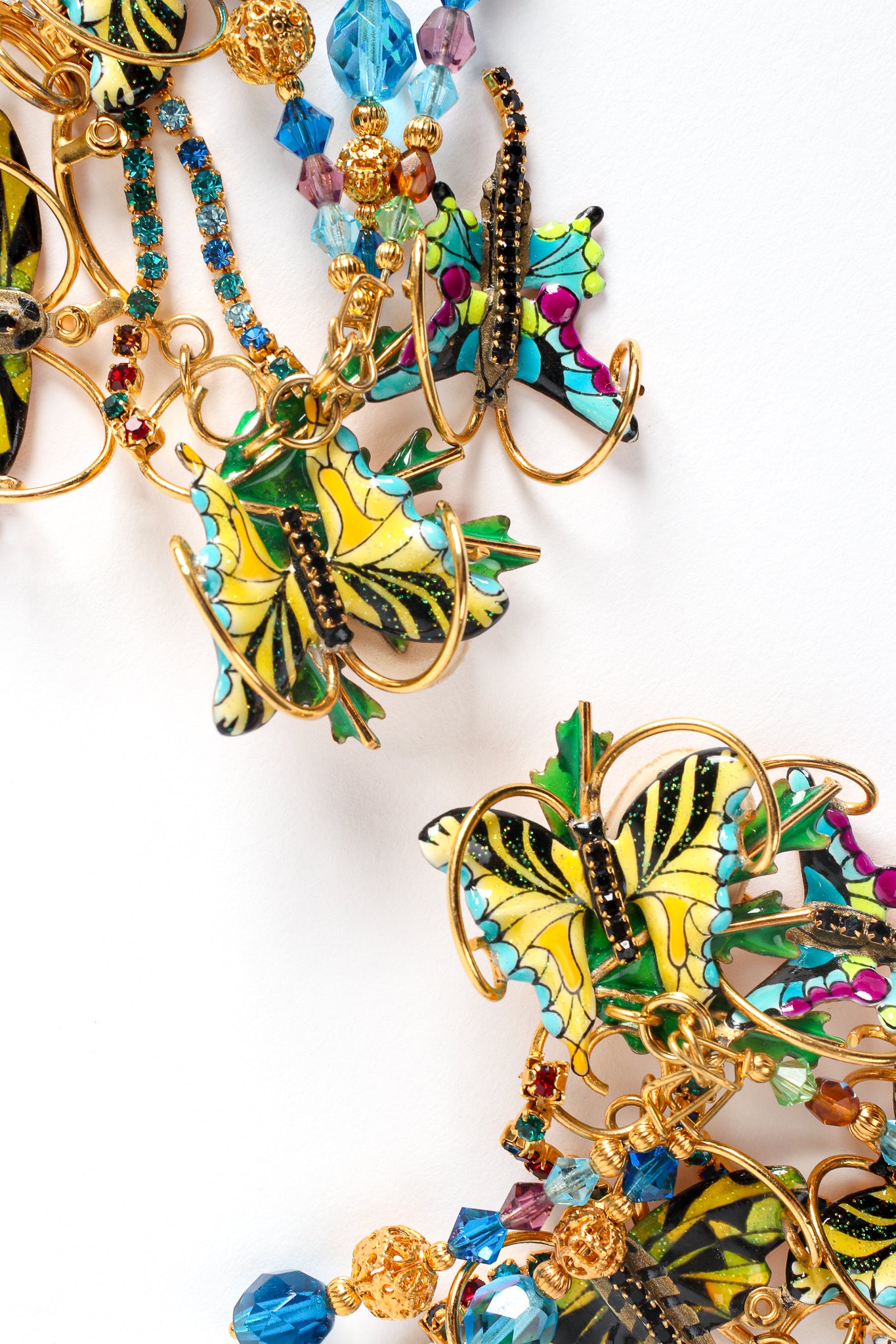 Vintage Lunch At The Ritz Butterfly Kaleidoscope Earrings at Recess Los Angeles
