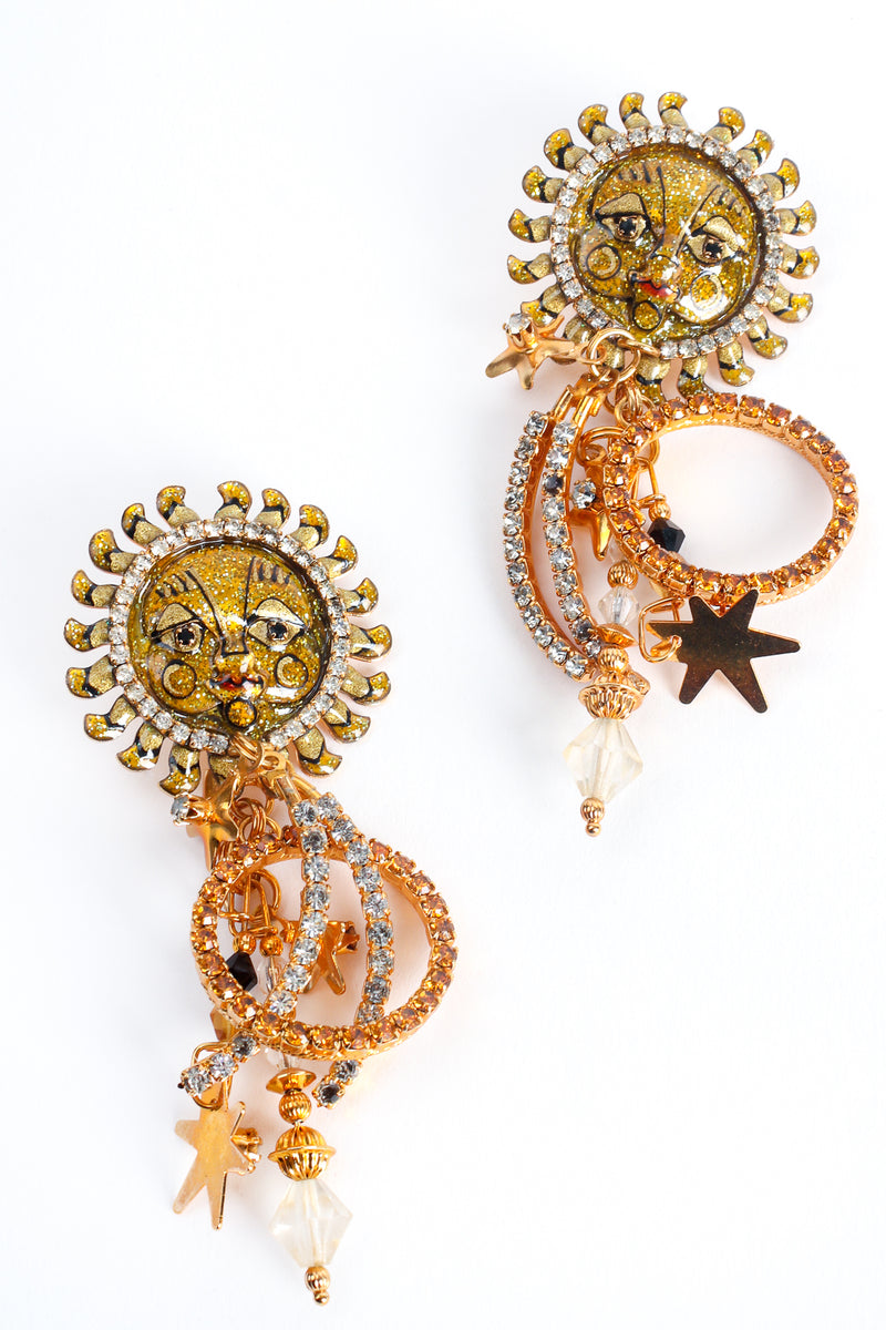 Vintage Lunch At The Ritz Sun Goddess Earrings at Recess Los Angeles