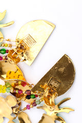 Vintage Lunch At The Ritz Fruit Party Chandelier Earrings cartouche @ Recess LA