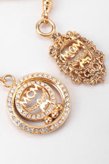 Recess Los Angeles MCM Charmed Gold Logo Chain Belt