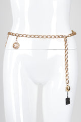 Recess Los Angeles MCM Charmed Gold Logo Chain Belt