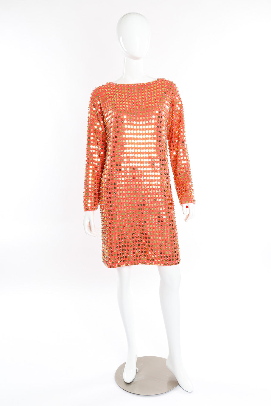 Cashmere sequin sweater dress by Michael Kors on mannequin front full @recessla